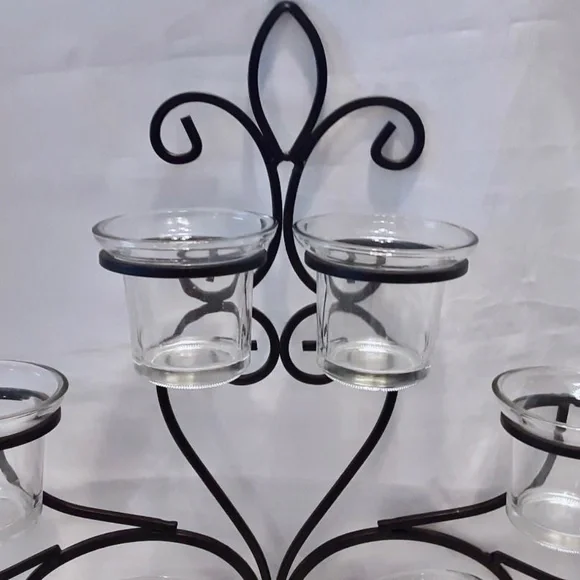 Eight Votive Candle Holder Wall Sconce - Picture 3 of 5